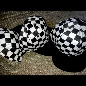 Kids checker hats